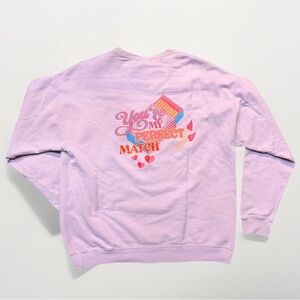 Mallory Ervin Living Fully Co Perfect Match Lavender Sweatshirt XL shirt